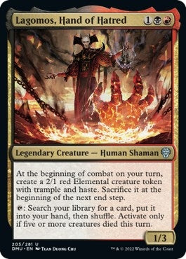 Image for Lagomos, Hand of Hatred (205) [Dominaria United] - Magic: The Gathering