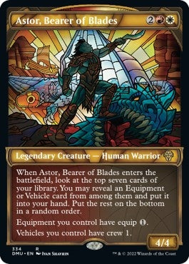 Image for Astor, Bearer of Blades (Textured Foil) (334) [Dominaria United] - Magic: The Gathering
