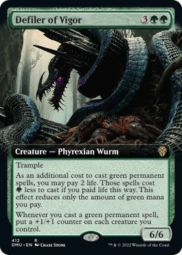 Image for Defiler of Vigor (Extended Art) (412) [Dominaria United] - Magic: The Gathering