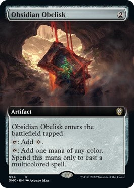 Image for Obsidian Obelisk (Extended Art) (94) [Dominaria United] - Magic: The Gathering