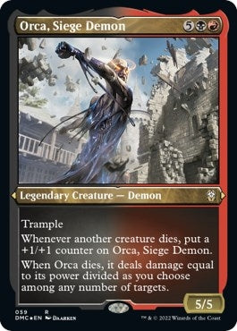 Image for Orca, Siege Demon (Foil Etched) (59) [Dominaria United] - Magic: The Gathering