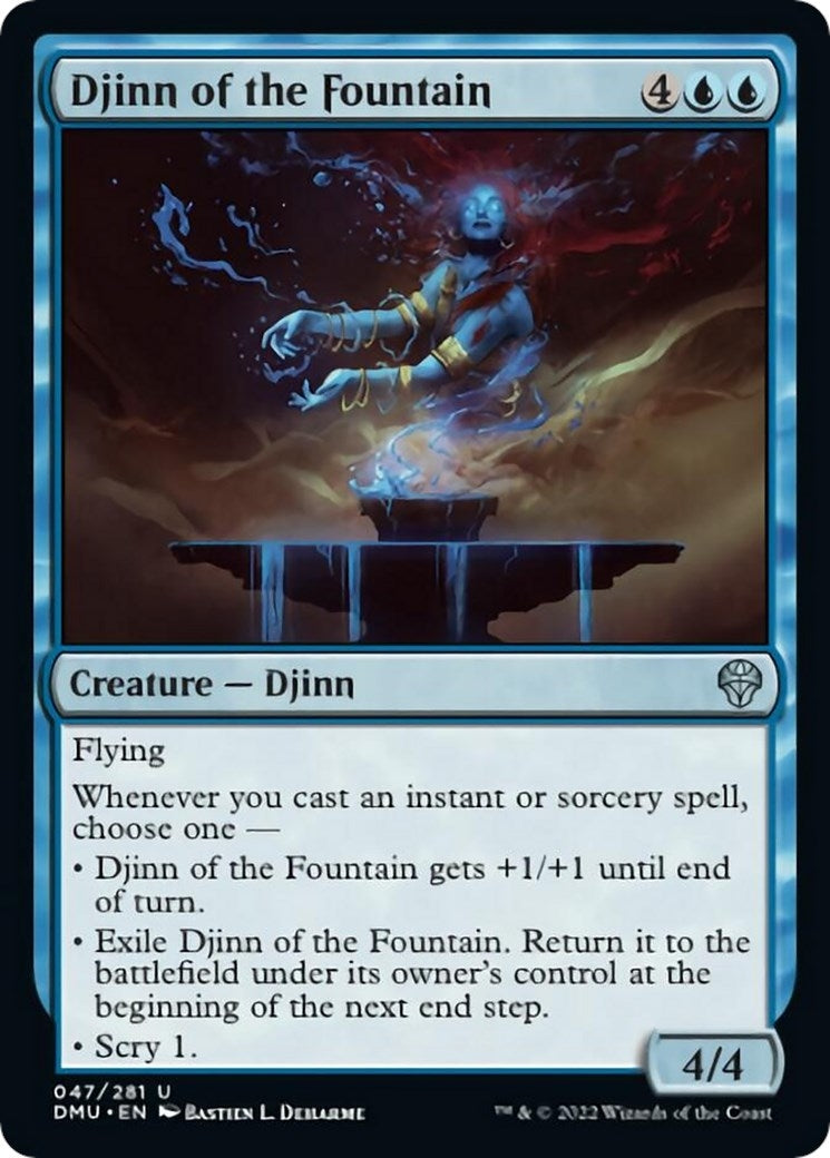 Image for Djinn of the Fountain (47) [Dominaria United] - Magic: The Gathering