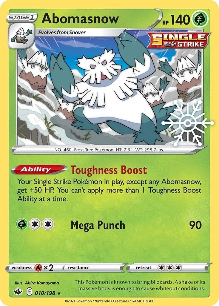 Abomasnow - 010/198 (Holiday Calendar) (010/198) [Miscellaneous Cards & Products]