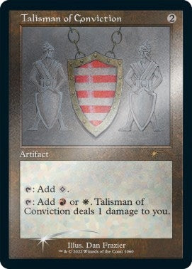 Image for Talisman of Conviction (Retro Frame) (Foil Etched) (1060) [Secret Lair Drop Series] - Magic: The Gathering