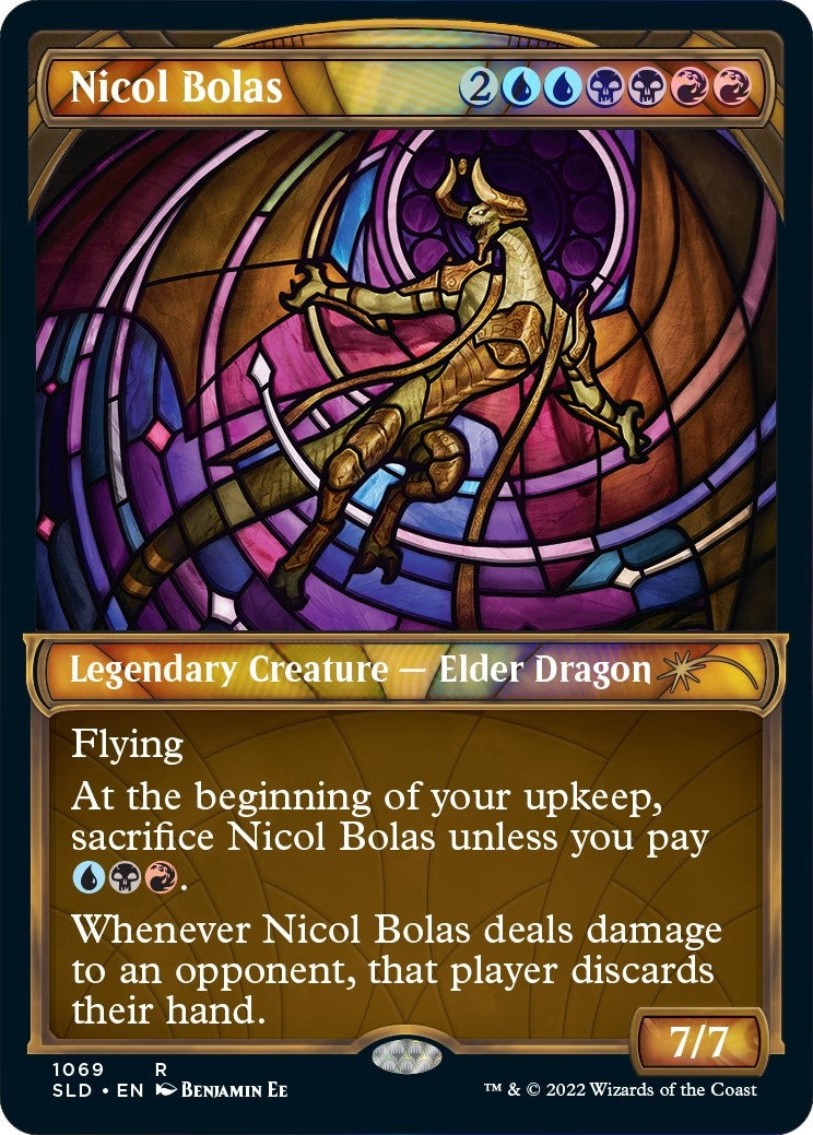 Image for Nicol Bolas (Stained Glass) (Textured Foil) (1069) [Secret Lair Drop Series] - Magic: The Gathering