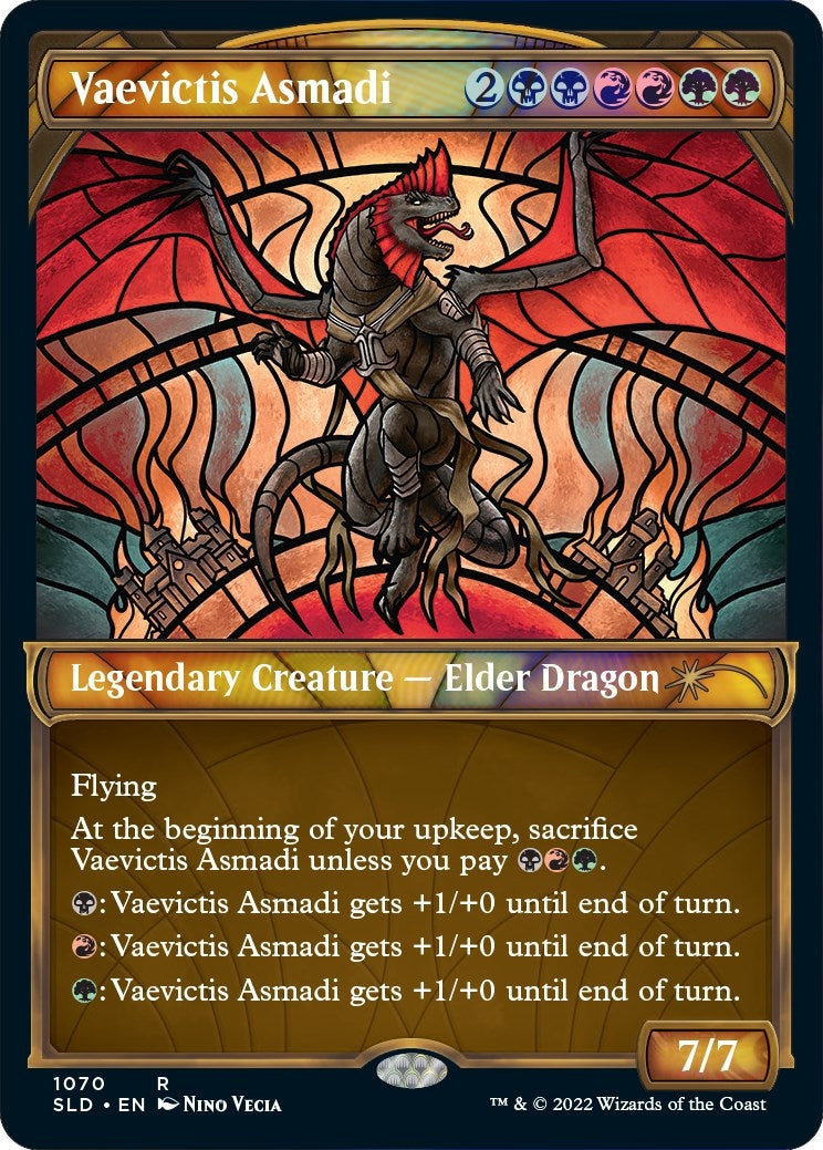 Image for Vaevictis Asmadi (Stained Glass) (Textured Foil) (1070) [Secret Lair Drop Series] - Magic: The Gathering