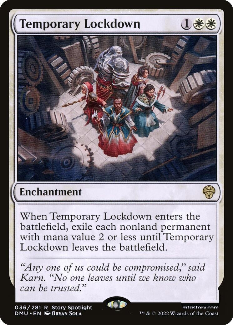 Image for Temporary Lockdown (36) [Dominaria United] - Magic: The Gathering