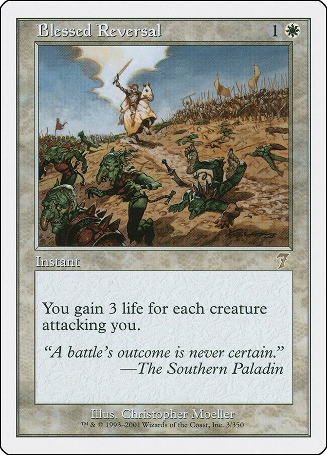 Image for Blessed Reversal (3) [7th Edition] - Magic: The Gathering