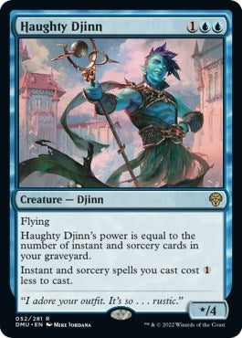 Image for Haughty Djinn (52) [Dominaria United] - Magic: The Gathering