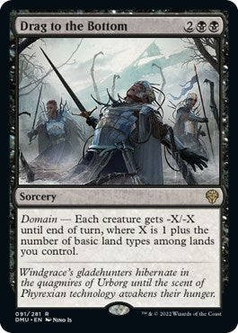 Image for Drag to the Bottom (91) [Dominaria United] - Magic: The Gathering