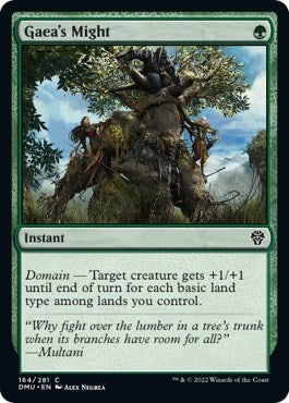 Image for Gaea's Might (164) [Dominaria United] - Magic: The Gathering