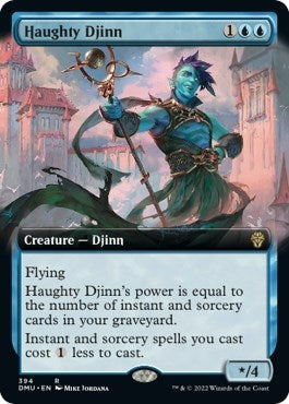Image for Haughty Djinn (Extended Art) (394) [Dominaria United] - Magic: The Gathering