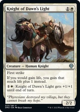 Image for Knight of Dawn's Light (23) [Dominaria United] - Magic: The Gathering