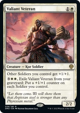 Image for Valiant Veteran (38) [Dominaria United] - Magic: The Gathering