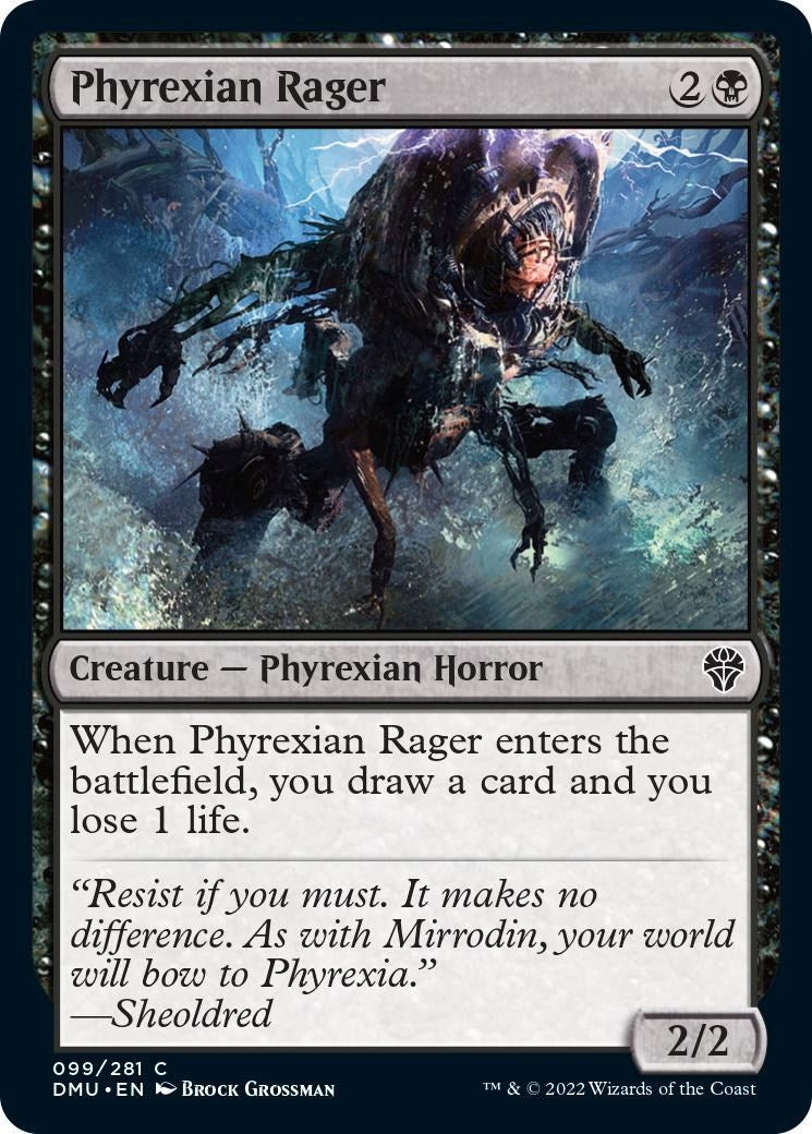 Image for Phyrexian Rager (99) [Dominaria United] - Magic: The Gathering
