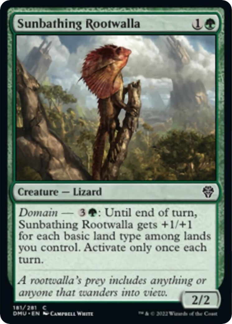 Image for Sunbathing Rootwalla (181) [Dominaria United] - Magic: The Gathering