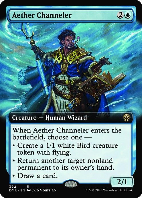Image for Aether Channeler (Extended Art) (392) [Dominaria United] - Magic: The Gathering
