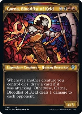Image for Garna, Bloodfist of Keld (Textured Foil) (340) [Dominaria United] - Magic: The Gathering