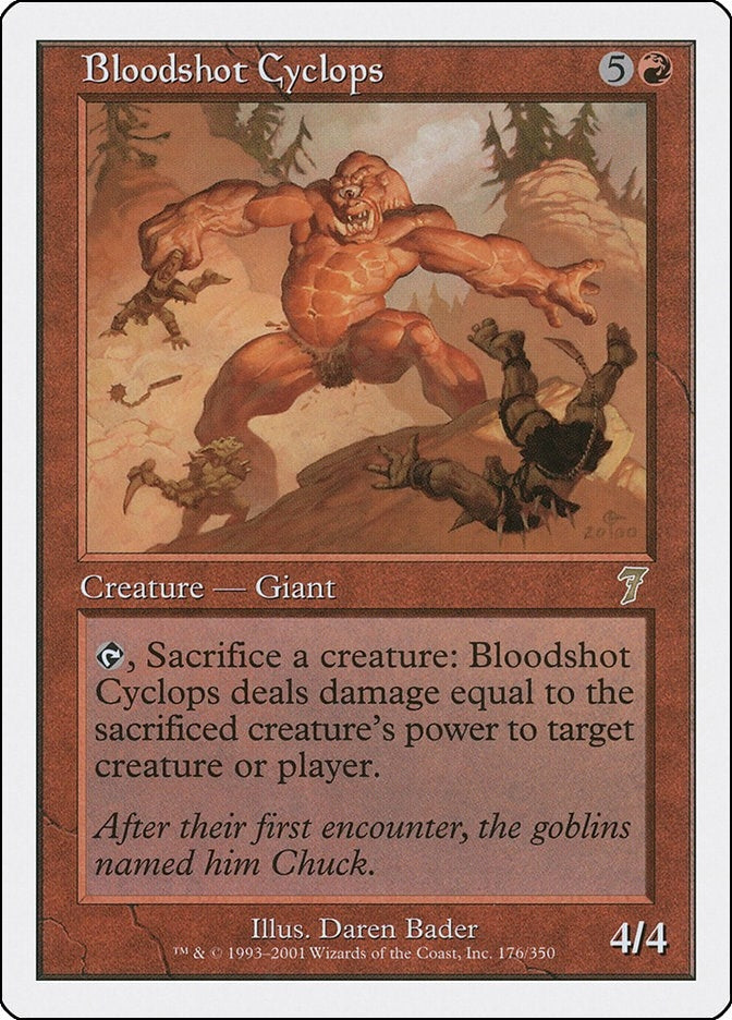Image for Bloodshot Cyclops (176) [7th Edition] - Magic: The Gathering