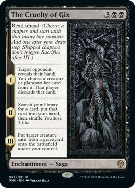 Image for The Cruelty of Gix (87) [Dominaria United] - Magic: The Gathering