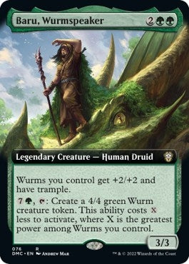 Baru, Wurmspeaker (Extended Art) (76) [Commander: Dominaria United]
