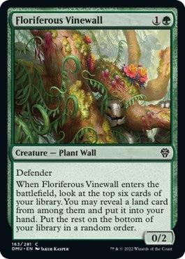 Image for Floriferous Vinewall (163) [Dominaria United] - Magic: The Gathering