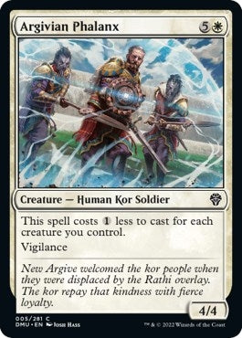 Image for Argivian Phalanx (5) [Dominaria United] - Magic: The Gathering