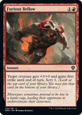 Image for Furious Bellow (126) [Dominaria United] - Magic: The Gathering