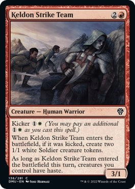 Image for Keldon Strike Team (136) [Dominaria United] - Magic: The Gathering