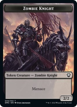 Image for Zombie Knight // Goblin Double-Sided Token (5 // 12) [Dominaria United] - Magic: The Gathering