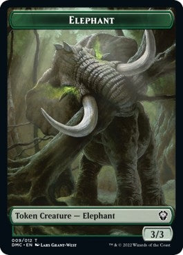 Image for Elephant // Treasure Double-Sided Token (9 // 24) [Dominaria United] - Magic: The Gathering