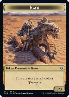 Image for Kavu // Beast Double-Sided Token (12 // 16) [Dominaria United] - Magic: The Gathering