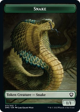 Image for Snake // Egg Double-Sided Token (11 // 8) [Dominaria United] - Magic: The Gathering