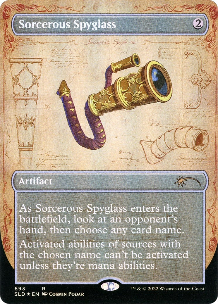Image for Sorcerous Spyglass (Borderless) (693) [Secret Lair Drop Series] - Magic: The Gathering