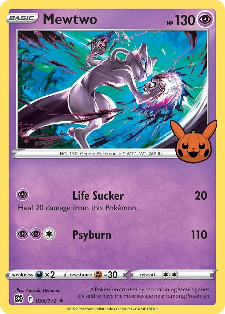 Image for Mewtwo (056/172) [Trick or Trade BOOster Bundle] - Pokemon