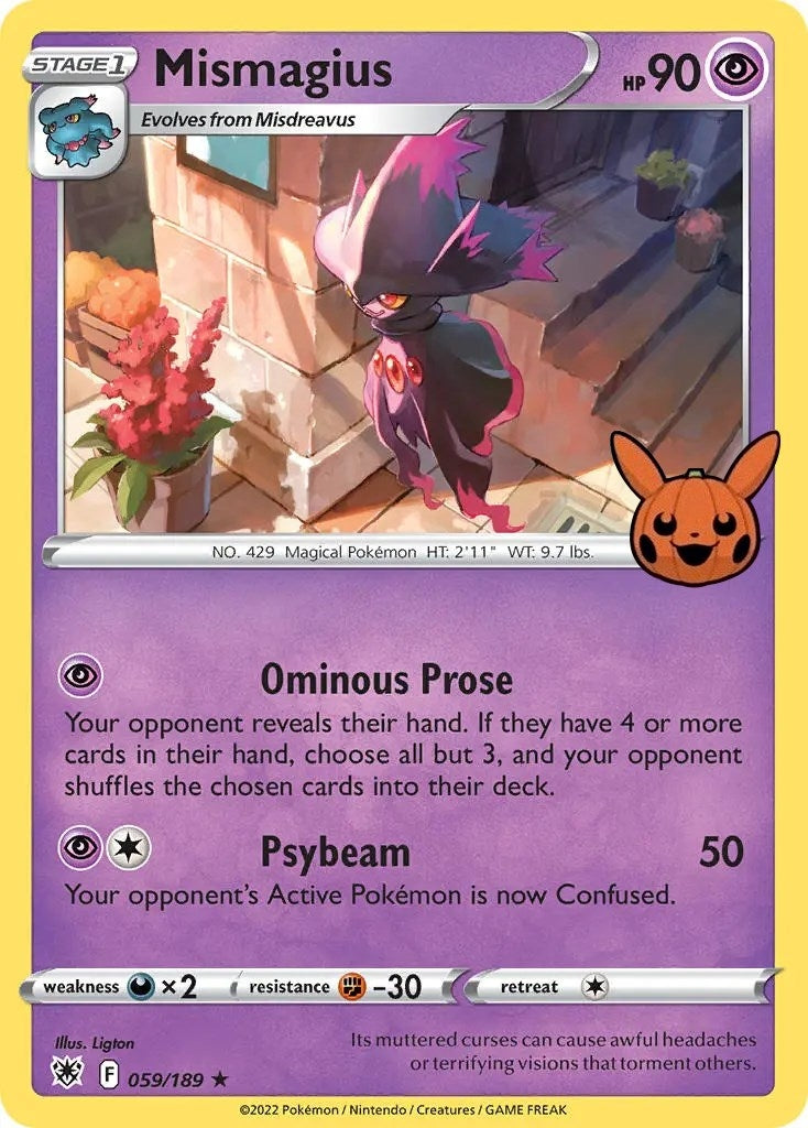 Image for Mismagius (059/189) [Trick or Trade BOOster Bundle] - Pokemon