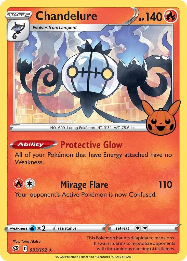 Image for Chandelure (033/192) [Trick or Trade BOOster Bundle] - Pokemon