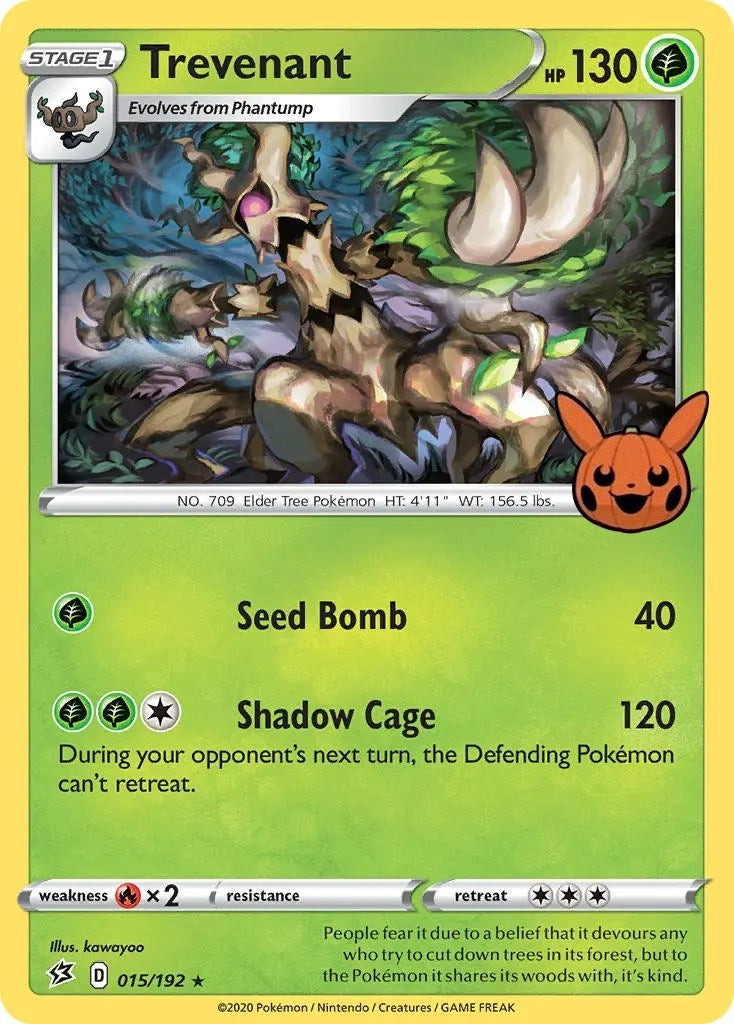 Image for Trevenant (015/192) [Trick or Trade BOOster Bundle] - Pokemon