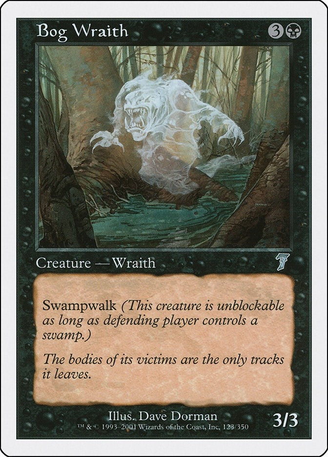 Image for Bog Wraith (123) [7th Edition] - Magic: The Gathering