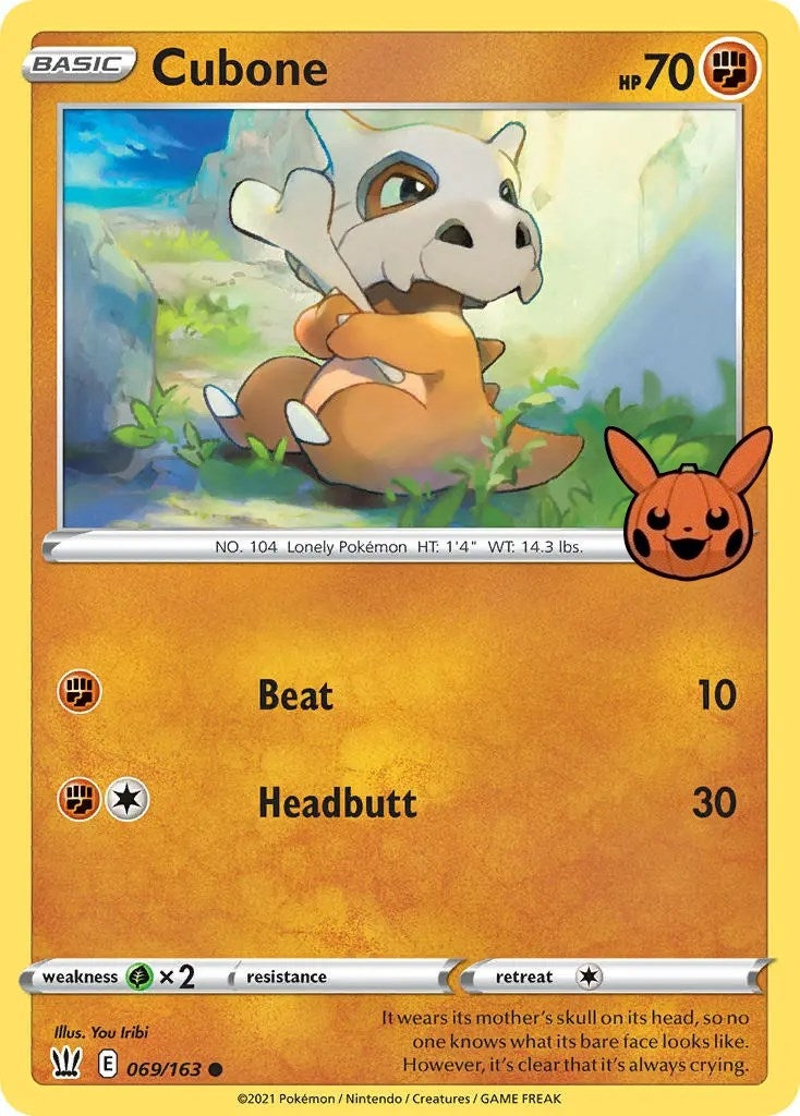 Image for Cubone (069/163) [Trick or Trade BOOster Bundle] - Pokemon