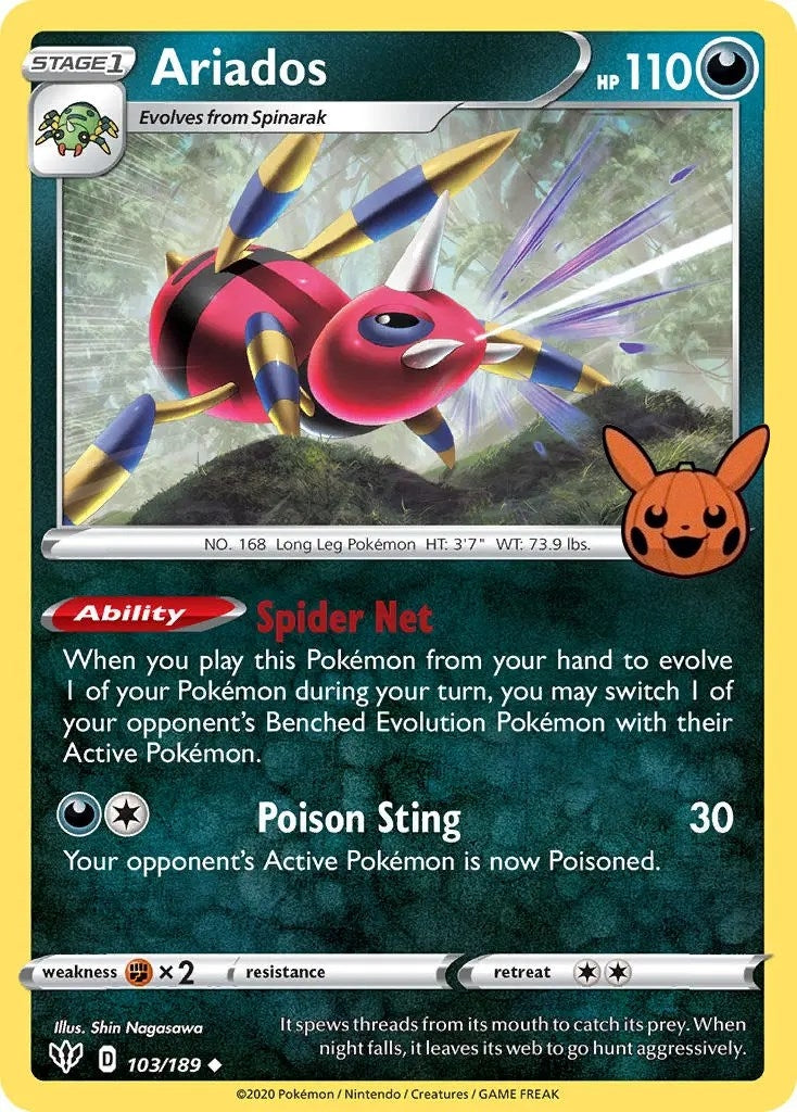 Image for Ariados (103/189) [Trick or Trade BOOster Bundle] - Pokemon