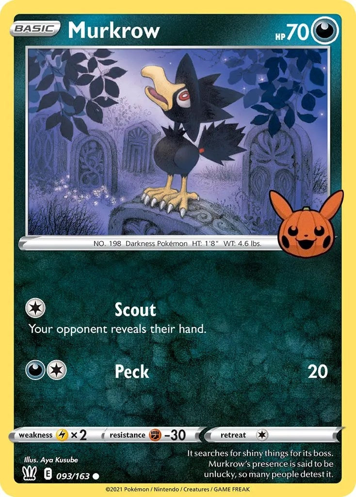 Image for Murkrow (093/163) [Trick or Trade BOOster Bundle] - Pokemon