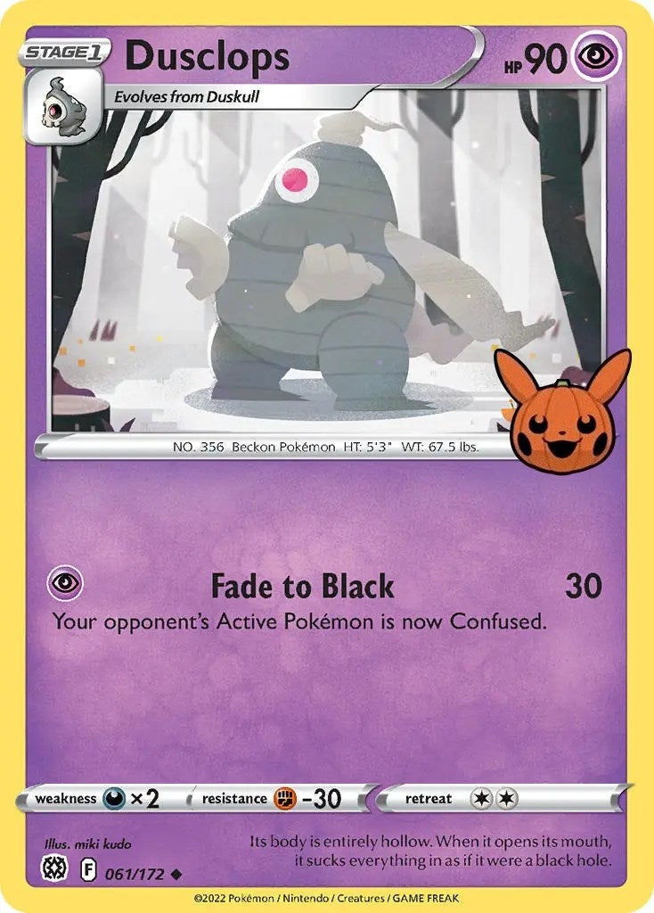 Image for Dusclops (061/172) [Trick or Trade BOOster Bundle] - Pokemon