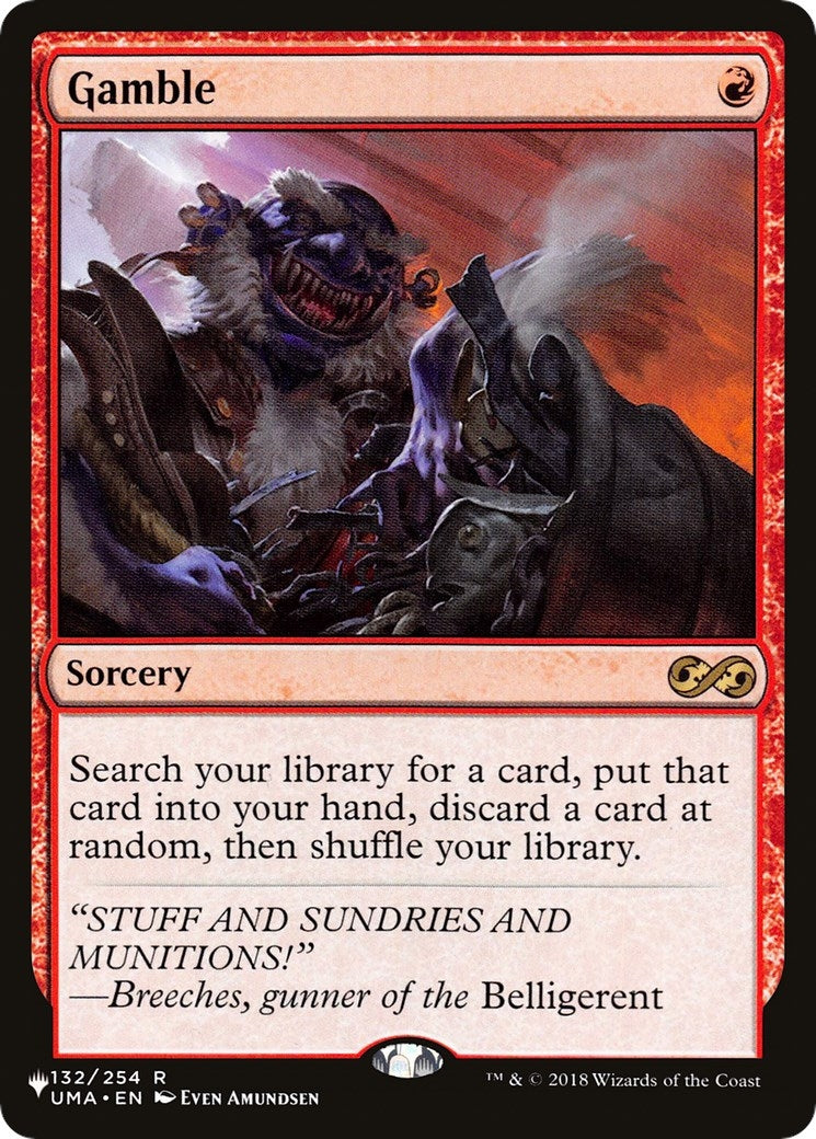 Image for Gamble (132) [The List Reprints] - Magic: The Gathering