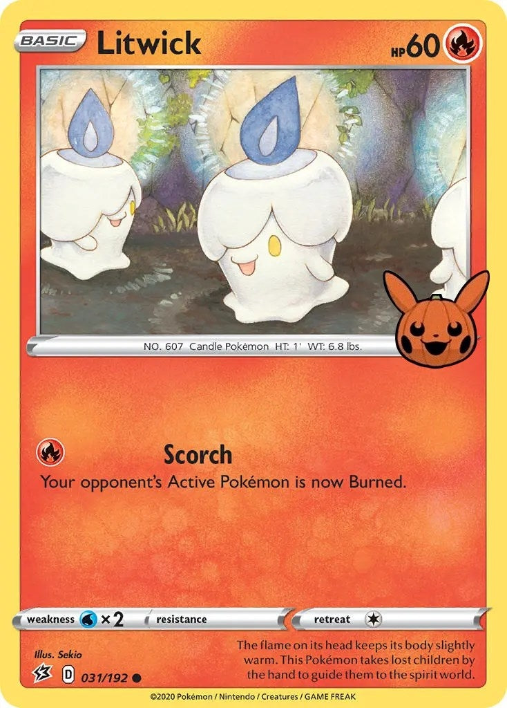 Image for Litwick (031/192) [Trick or Trade BOOster Bundle] - Pokemon