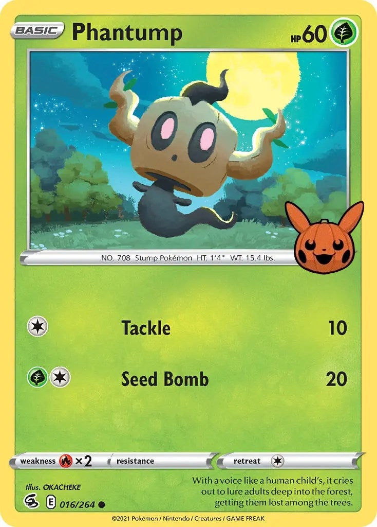 Image for Phantump (016/264) [Trick or Trade BOOster Bundle] - Pokemon