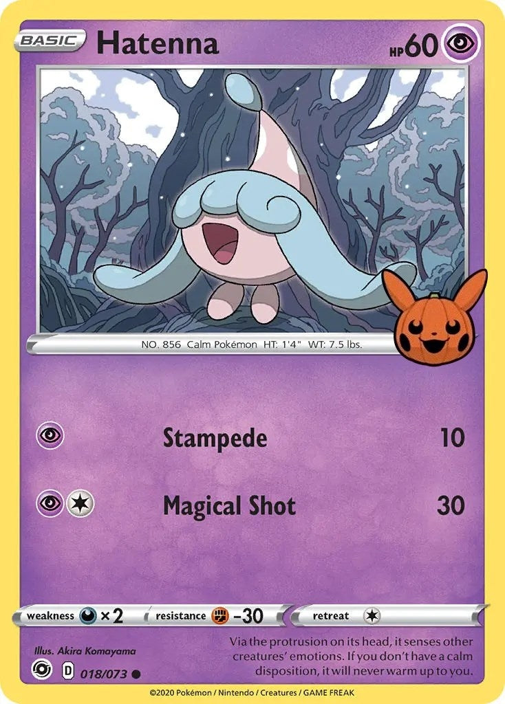 Image for Hatenna (018/073) [Trick or Trade BOOster Bundle] - Pokemon
