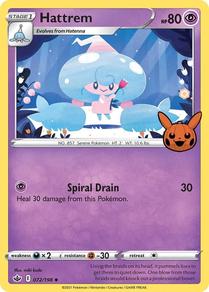 Image for Hattrem (072/198) [Trick or Trade BOOster Bundle] - Pokemon