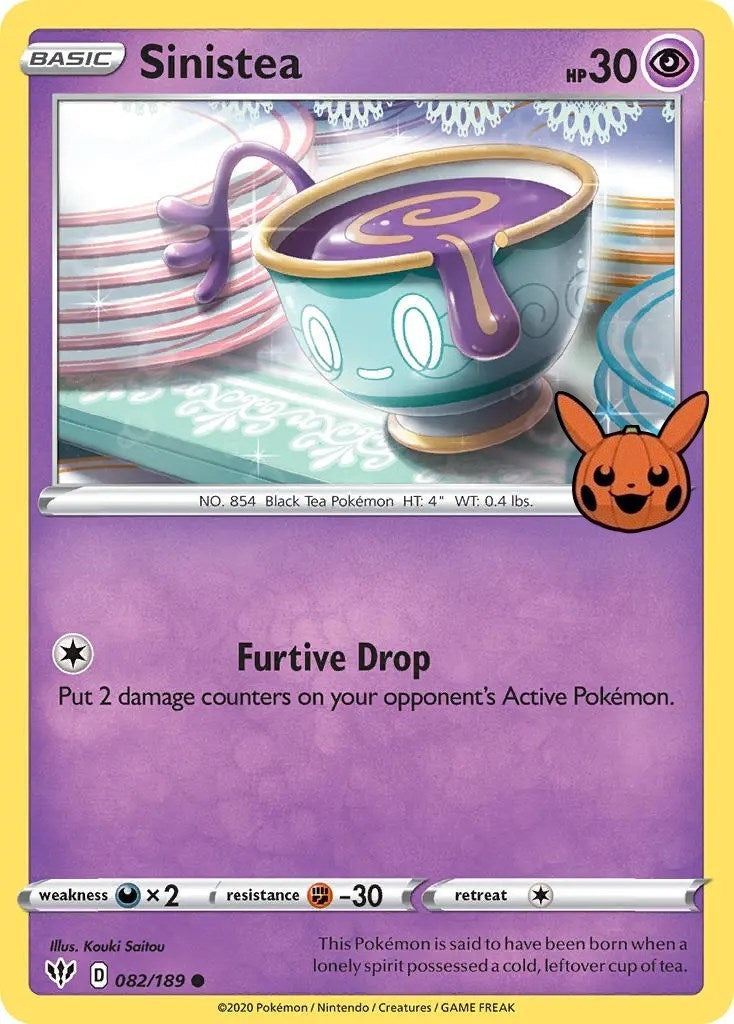 Image for Sinistea (082/189) [Trick or Trade BOOster Bundle] - Pokemon