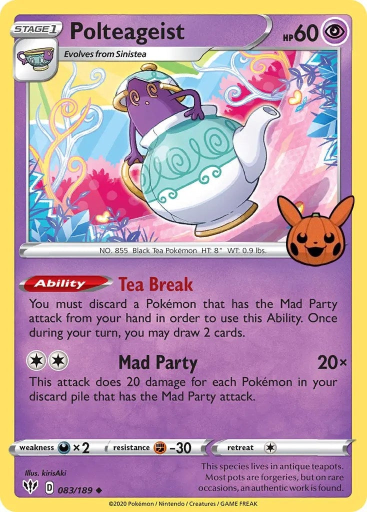 Image for Polteageist (083/189) [Trick or Trade BOOster Bundle] - Pokemon